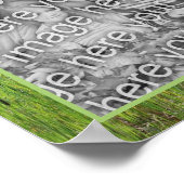 Felsklippen Teiche Natur hinzufügen Foto Poster (Ecke)