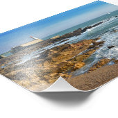 Felsküste von Les Sables d'Olonne in Frankreich Fotodruck (Ecke)