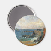 Felsküste von Paul Gauguin, Vintager Impressionism Magnet (Vorderseite/Rückseite)