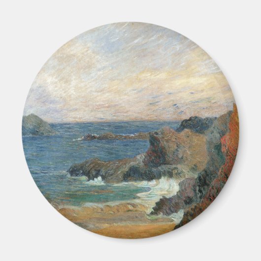 Felsküste von Paul Gauguin, Vintager Impressionism Magnet (Vorne)