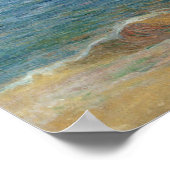 Felsküste von Paul Gauguin, Vintager Impressionism Poster (Ecke)