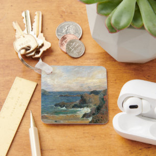 Felsküste von Paul Gauguin, Vintager Impressionism Schlüsselanhänger