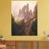 Felslandschaft im Elbe Sandstone Gebirge Leinwanddruck (Insitu (Wohnzimmer))