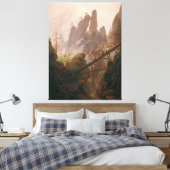 Felslandschaft im Elbe Sandstone Gebirge Leinwanddruck (Insitu (Schlafzimmer))
