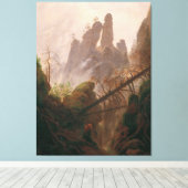 Felslandschaft im Elbe Sandstone Gebirge Leinwanddruck (Insitu (Holzboden))