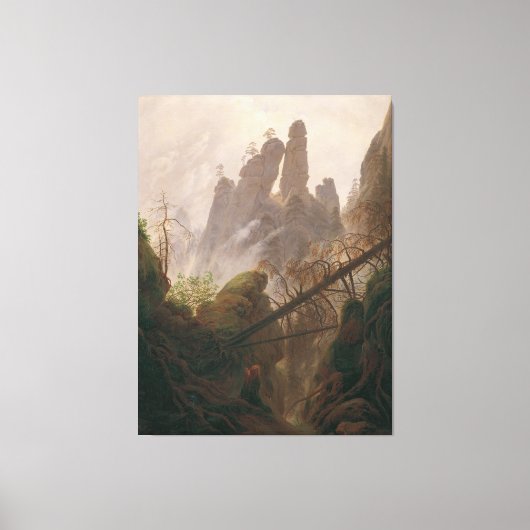 Felslandschaft im Elbe Sandstone Gebirge Leinwanddruck (Vorderseite)