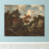 Felslandschaft, Jacob Isaacksz. van Ruisdael, Leinwanddruck (Insitu (Holzboden))