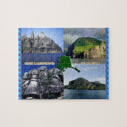 Felslandschaften Alaskas Collage Puzzle (Horizontal)