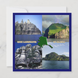 Felslandschaften von Alaska Collage Einladung