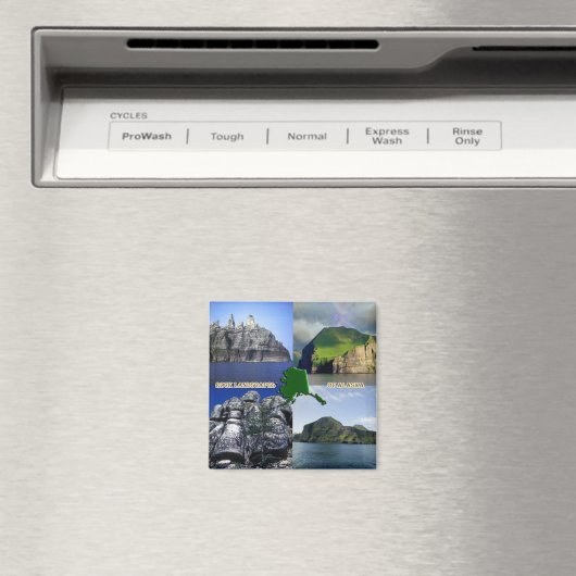 Felslandschaften von Alaska Collage Magnet (In Situ (Geschirrspüler))