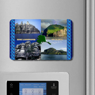 Felslandschaften von Alaska Collage Magnet