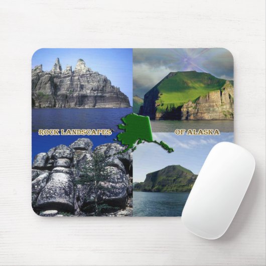 Felslandschaften von Alaska Collage Mousepad (Mit Mouse)