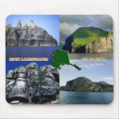 Felslandschaften von Alaska Collage Mousepad (Vorne)