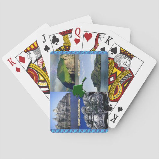 Felslandschaften von Alaska Collage Spielkarten (Rückseite)