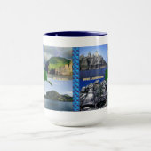 Felslandschaften von Alaska Collage Tasse (Zentrum)