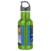 Felslandschaften von Alaska Collage Trinkflasche (Rückseite)