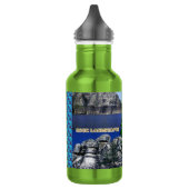 Felslandschaften von Alaska Collage Trinkflasche (Links)