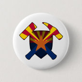 Felsschlagschild des Geologen - Flagge von Arizona Button (Vorderseite)