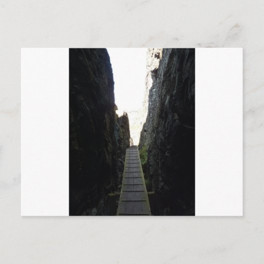 Felsschlucht Postkarte (Vorderseite)