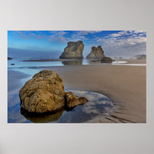 Felsstapel am Bandon Beach in Bandon, Oregon 2 Poster