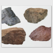 Felsstein aus Granit Geschenkpapier (Flach)