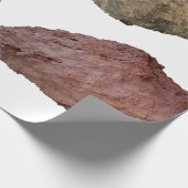 Felsstein aus Granit Geschenkpapier (Ecke)