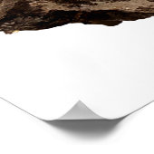 Felsstein aus Granit Poster (Ecke)