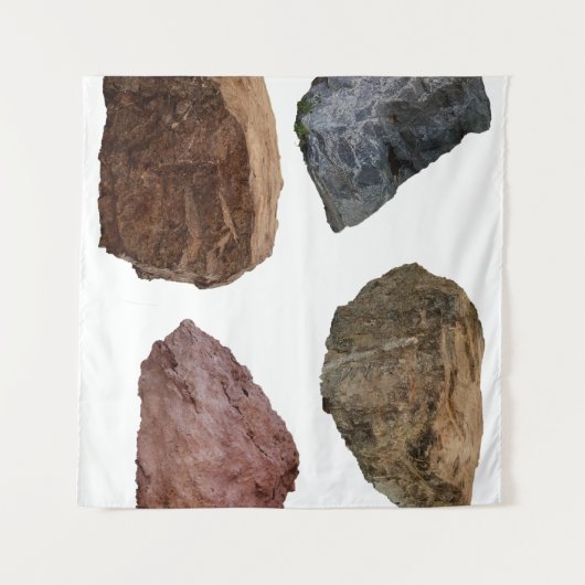 Felsstein aus Granit Wandteppich (Vorderseite (Horizontal))