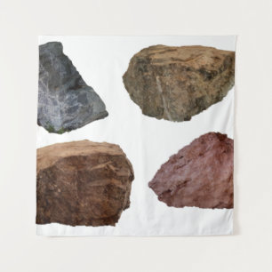 Felsstein aus Granit Wandteppich