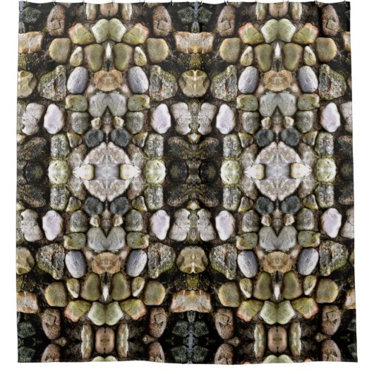 Felsstein, Felsen, Stein, Stein Duschvorhang (Vorderseite)