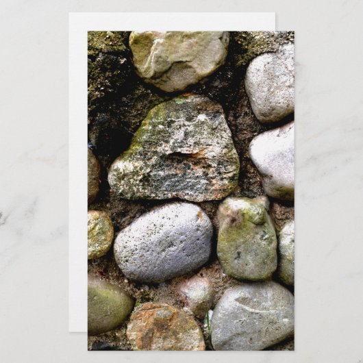 Felsstein, Felsen, Stein, Stein, rustikaler Stein Briefpapier (Vorne/Hinten)