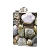 Felsstein, Felsen, Stein, Stein, rustikaler Stein Flachmann (Links)