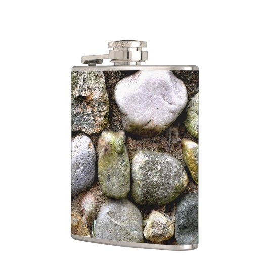 Felsstein, Felsen, Stein, Stein, rustikaler Stein Flachmann (Links)