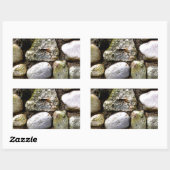 Felsstein, Felsen, Stein, Stein, rustikaler Stein Rechteckiger Aufkleber (Blatt)