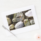 Felsstein, Felsen, Stein, Stein, rustikaler Stein Rechteckiger Aufkleber (Umschlag)