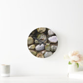 Felsstein, Felsen, Stein, Stein, rustikaler Stein Runde Wanduhr (Zuhause)