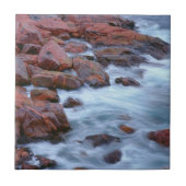 Felsstrand mit Wasser, Kanada Fliese (Vorderseite)