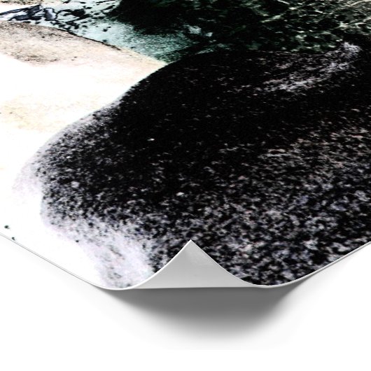 Felsstrand Poster (Ecke)