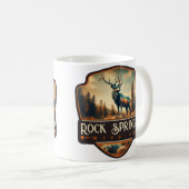 Felsvoringe, Wyoming | VINTAG Kaffeetasse (VorderseiteRechts)