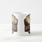 Felsvoringe, Wyoming | VINTAG Kaffeetasse (Mittel)
