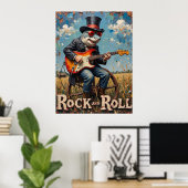 Felsvorsprung der Eisspitzen Poster (Heimbüro)