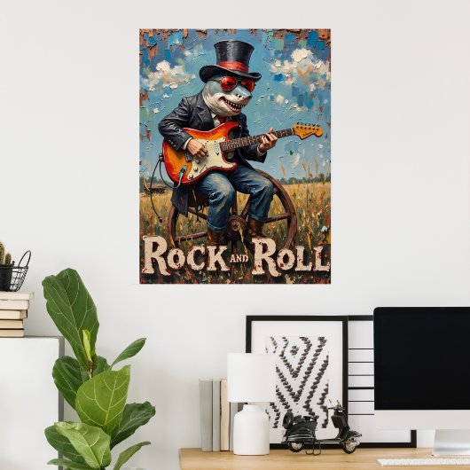 Felsvorsprung der Eisspitzen Poster (Heimbüro)