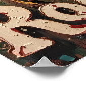 Felsvorsprung der Eisspitzen Poster (Ecke)