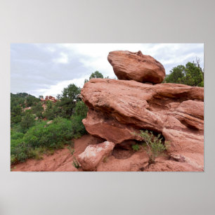 Felsvorsprung im Garden of the Gods Poster