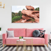Felsvorsprung im Garten der Götter Leinwanddruck (Insitu (Wohnzimmer))