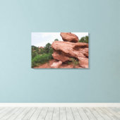 Felsvorsprung im Garten der Götter Leinwanddruck (Insitu (Holzboden))