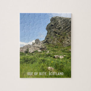Felsvorsprung, Insel Bute, Schottland Puzzle