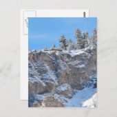 Felsvorsprung Postkarte (Vorne/Hinten)