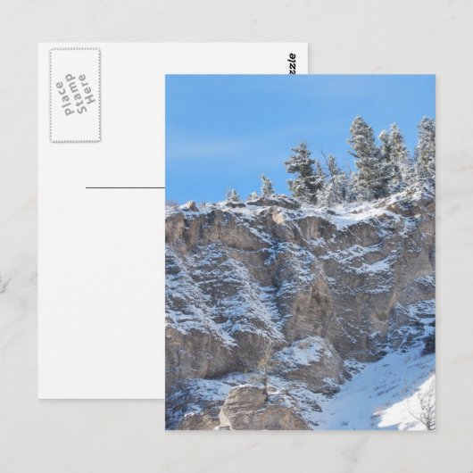 Felsvorsprung Postkarte (Vorne/Hinten)