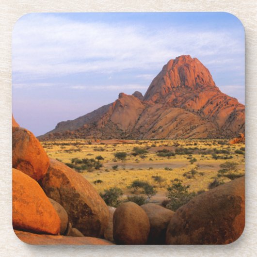 Felsvorsprung und Schlicht, Spitzkoppe, Erongo Getränkeuntersetzer (Vorderseite)